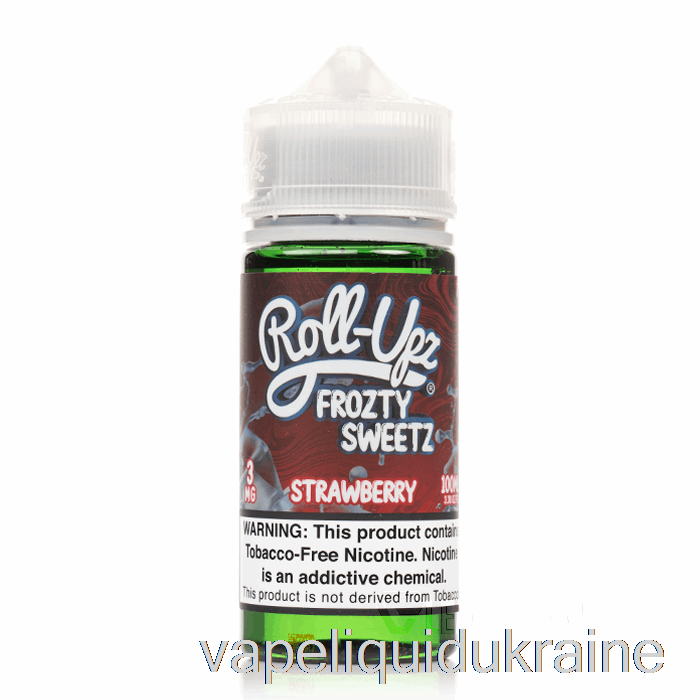 Vape Ukraine Strawberry ICE - Juice Roll-Upz - 100mL 0mg